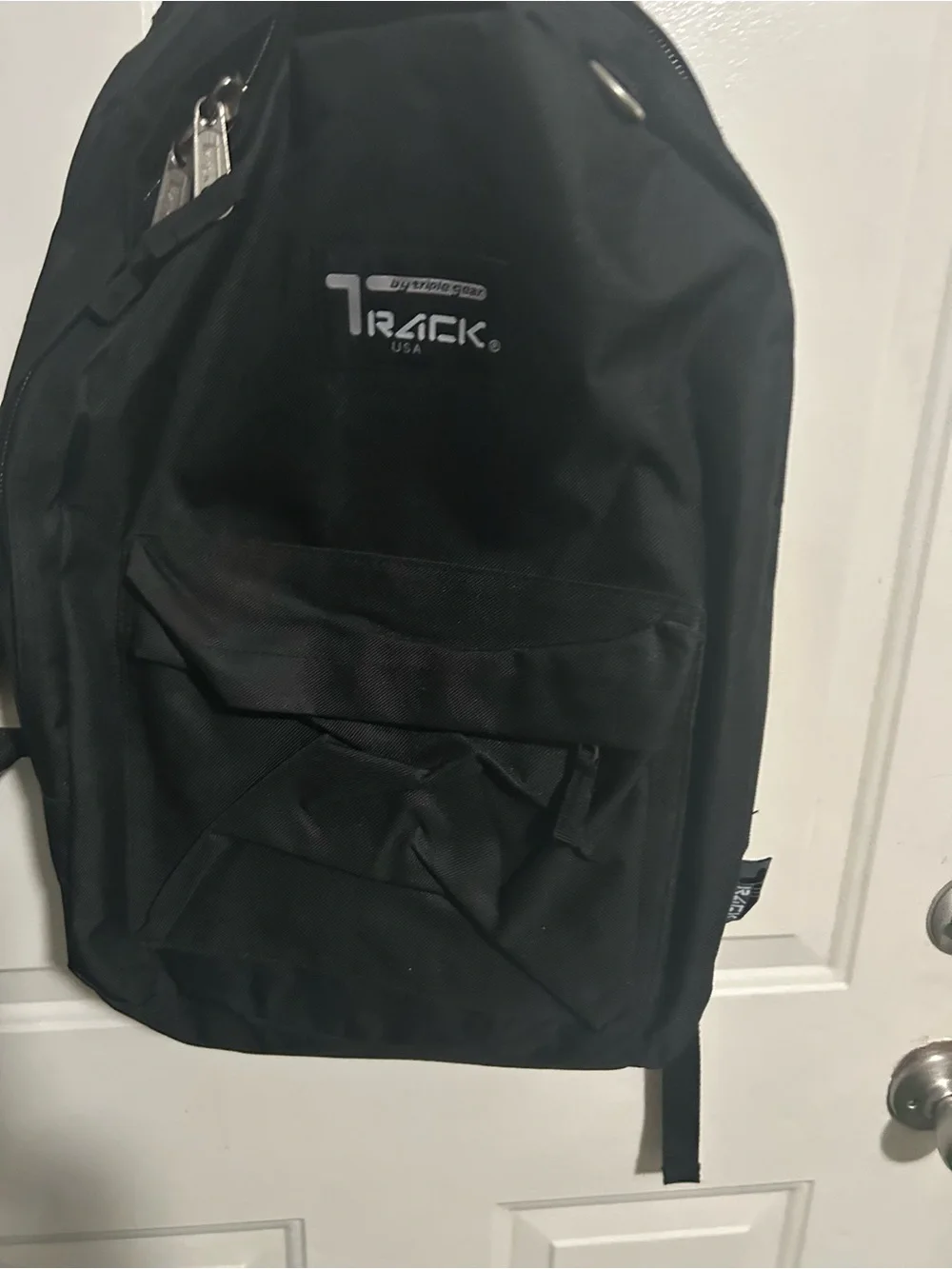 Track By Triple Gear Black Color Backpack Unisex Book Bag